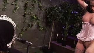 Amazing brunette girls make each other happy with sex toys