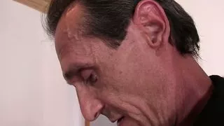 Oops, guy caught blond gf riding old grandpa’s cock