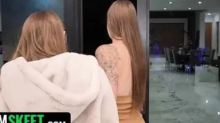 TeamSkeet - Busty Wing Woman Lures Her Friend's New Sexual Target And Makes Her Beg To Be Fucked