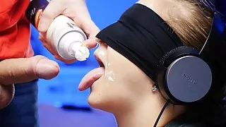 My BEST FRIEND offered to Play the TASTE GAME but Tricked me and fed me CUM - XSanyAny