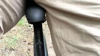 Public forest dick flash, bike ride, young boy, amateur