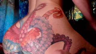 Double Stuffed  Fisting My Ass and Huge Toy Domi Insert Creamy Cum