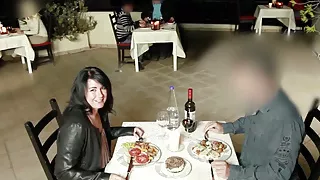 Fucked in the middle of the restaurant. 3 times fuck sauce for dessert