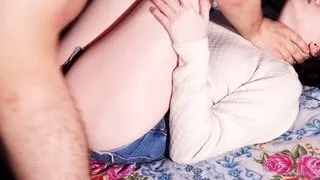 Big round ass and plump pussy get a hard fuck with a big horny dick