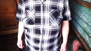 Open blouse and slap her tits red