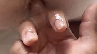 While wife is on holiday, her husband is home playing with my dick.