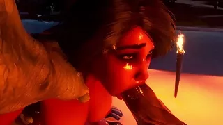 Wild Life – Maya sucking big monster cock in threesome