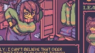 Lewd Leaf Land Maple Tea Hentai game Ep.2 – Molly is walking naked in the forest