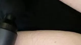 Teen in underwear vibrator