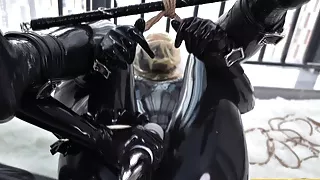 Fejira com – Latex lesbian rope bondage game part 1