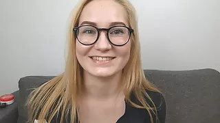 Hot lady from Czech street fucked hard in her very tight pussy