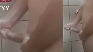 Another Security Guard spy shower and cum