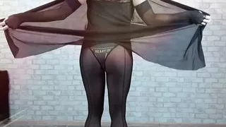 nylondelux in Calzedonia glitter tulle pantyhose