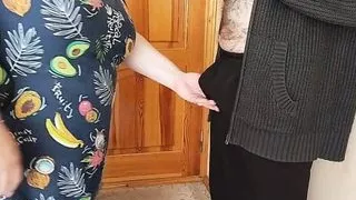 morning boner and masturbation of my cock by stepmom to cum