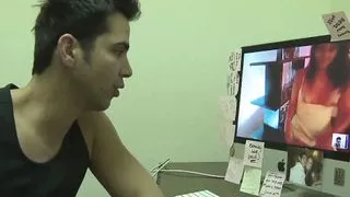 Small tits brunette fucked in bed after a blowjob