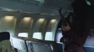 Blonde with small tits and tattoos gets into a threesome