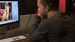 Blonde with a piercing fucked in doggystyle