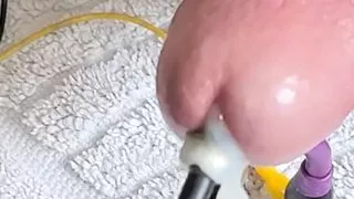 Estim and HFO : Getting hard in fast foward, precum and cumming slow mow and close-up