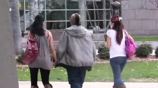 Brunette takes his big cock in her tight pussy