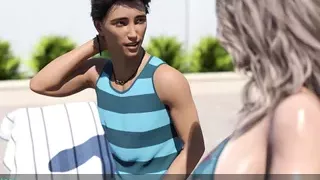 AWAM - Sam massages Sophia’s back with lotion