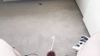 Massive cumshot flying in 2 directions