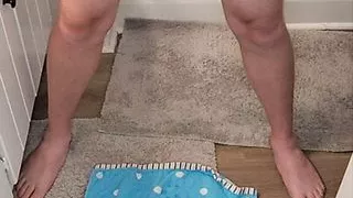 Hard Cock, Piss then Cum almost got caught