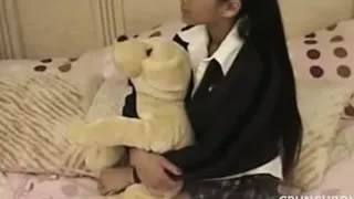 Asian bitch fucked bareback by XXL cock