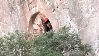 Brunettes have anal threesome sex with a big cock