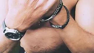 Timo Gerdes smoke a cigarette and wanks his cock