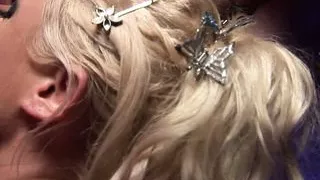 Helena is a blonde milf fucked in the ass by three young cocks