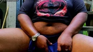 Ssecnirpnailati jerking off with a GI Joe: Team Cobra T-Shirt