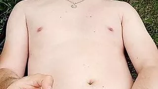 Jerking off near the railway