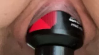 Inserting object in pussy