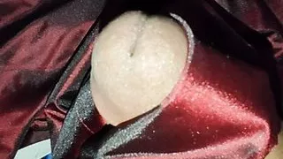 Handjob with maroon satin silky suit salwar of bhabhi (59)