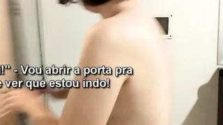 Wife opens the door and shows her naked body to pizza delivery guy