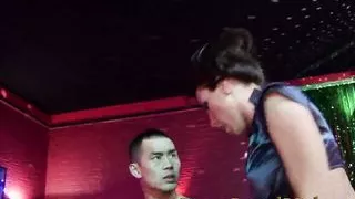 Group sex with sexy blondes fucked in the pussy at the pool