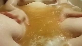 Ukrainian whore gets fucked in the bathroom. Sucking cock. Doggystyle