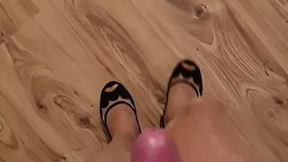 Amateursex, Schwarzer Sex, Crossdresser, Sperma, Abspritzen, Kleid