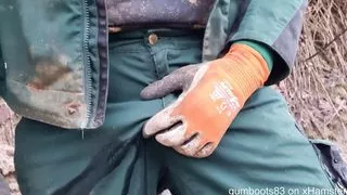 found a creamy mud hole for my rubber boots