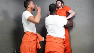 Kay Lovely helps her husband in prison by taking on two huge cocks