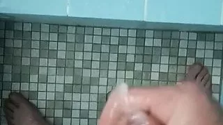 Dusche und cum