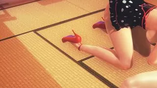 Hentai Uncensored - Cloe has sex in tatami part 1