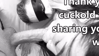 cuckold swallows cum