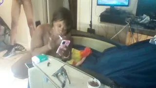 Thot in Texas - Hood Gangsta Bitch Smokes and Squirts After Being Gangbanged