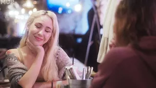 Picked up a girl in a bar & tongue fucked her pierced pussy (with Bella Mur and Sofia Simens)