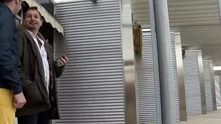 Curvy brunette with big tits loves to fuck hard in threesome