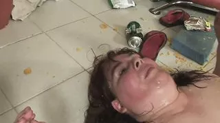 Very fat old BBW woman has huge ass