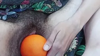 Fruit masturbation. Apple or orange?