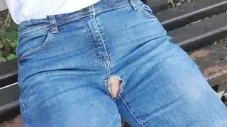 See my pussy on a bench