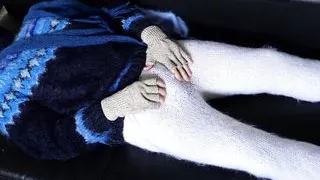 Sweater Fetish, Fuzzy Mohair Jumper and hot cumshot from Chase Pike... plus fuzzy sweater pants